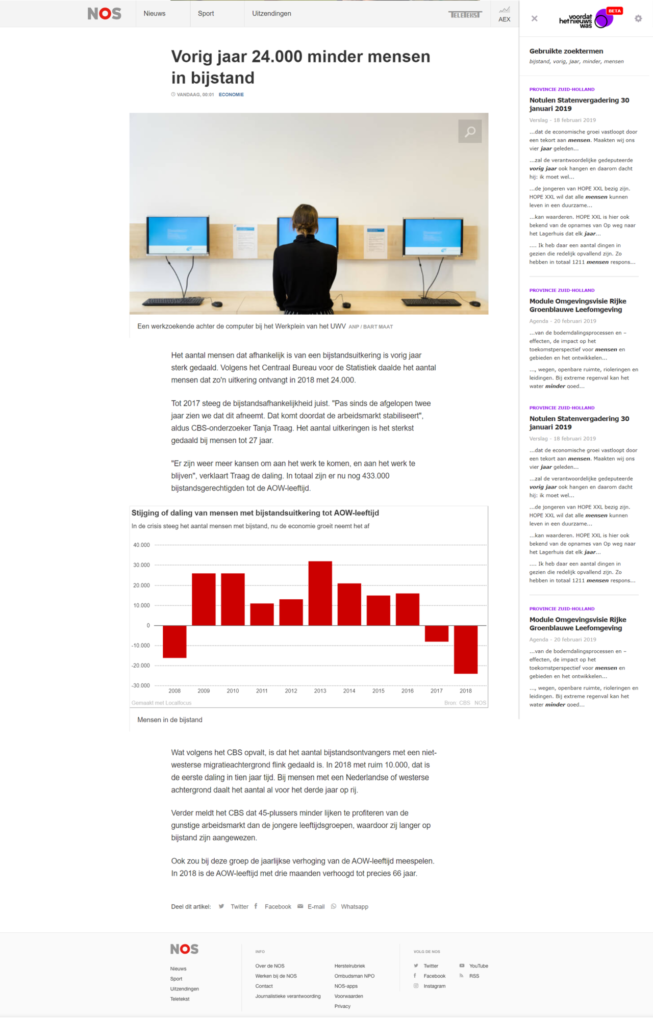 Voordat het nieuws was back