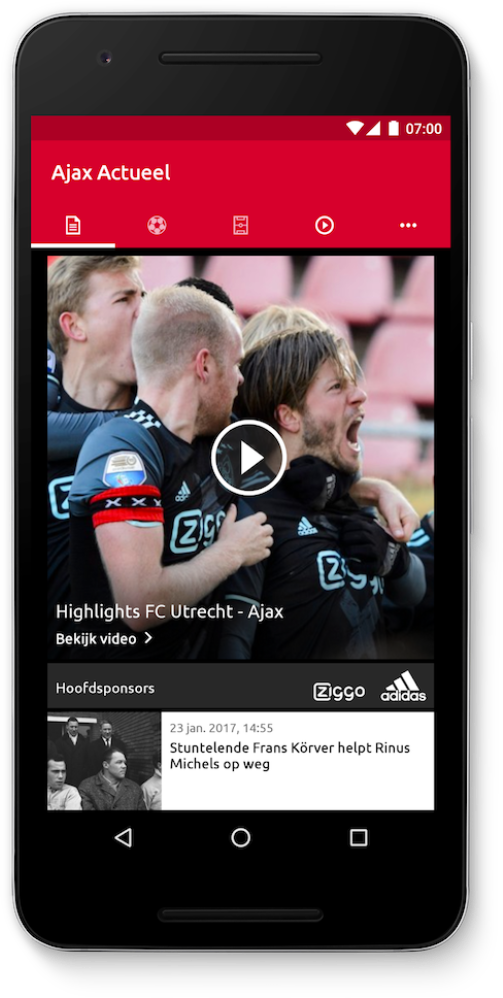 Ajax - app front
