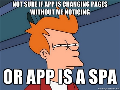 Single page webapplications